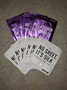 Night Melatonin & Golden Silk Sheet Mask Bundle